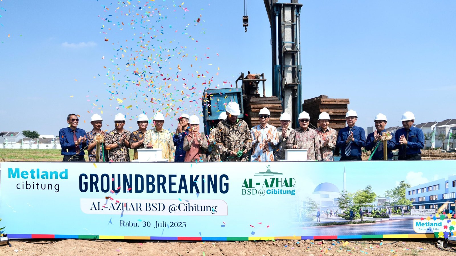 Sekolah Al-Azhar BSD Cibitung Resmi Dibangun, Hadirkan Pendidikan Islam Modern di Metland Cibitung