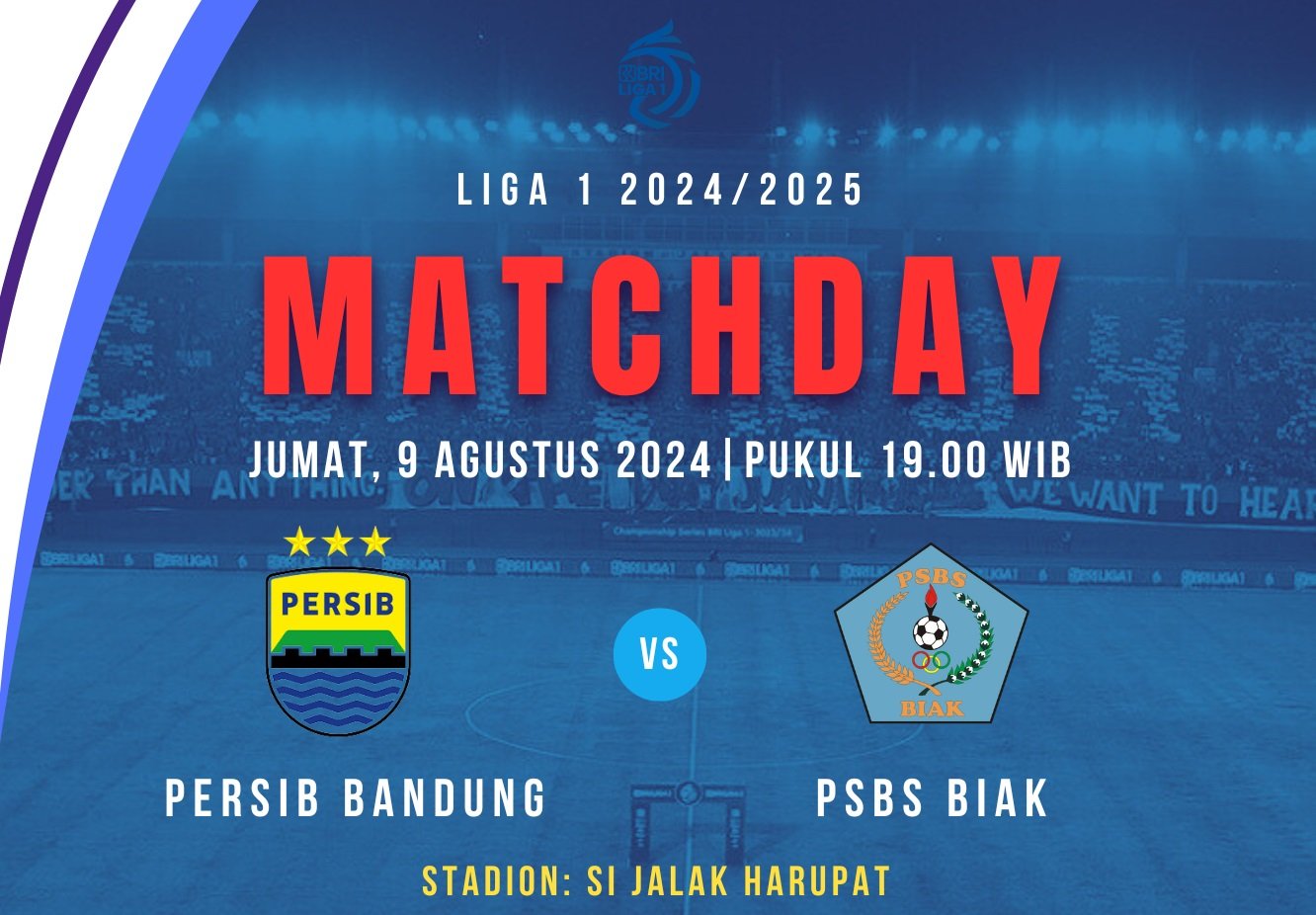 Perdana Digelar! Persib Bandung vs PSBS Biak, Cek Link Nonton Liga 1 2024/2025 di Sini