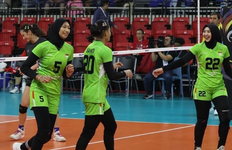 Keren! Timnas Voli Indonesia Raih Kemenangan Perdana AVC Challenge Cup 2024