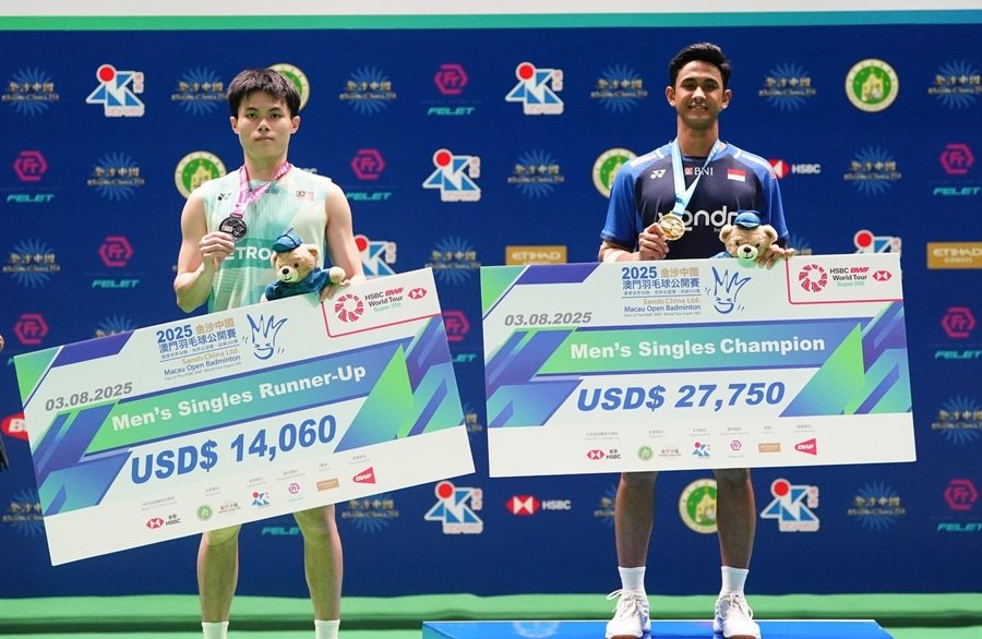 Rekap Lengkap Final Macau Open 2025, Alwi Farhan Juara