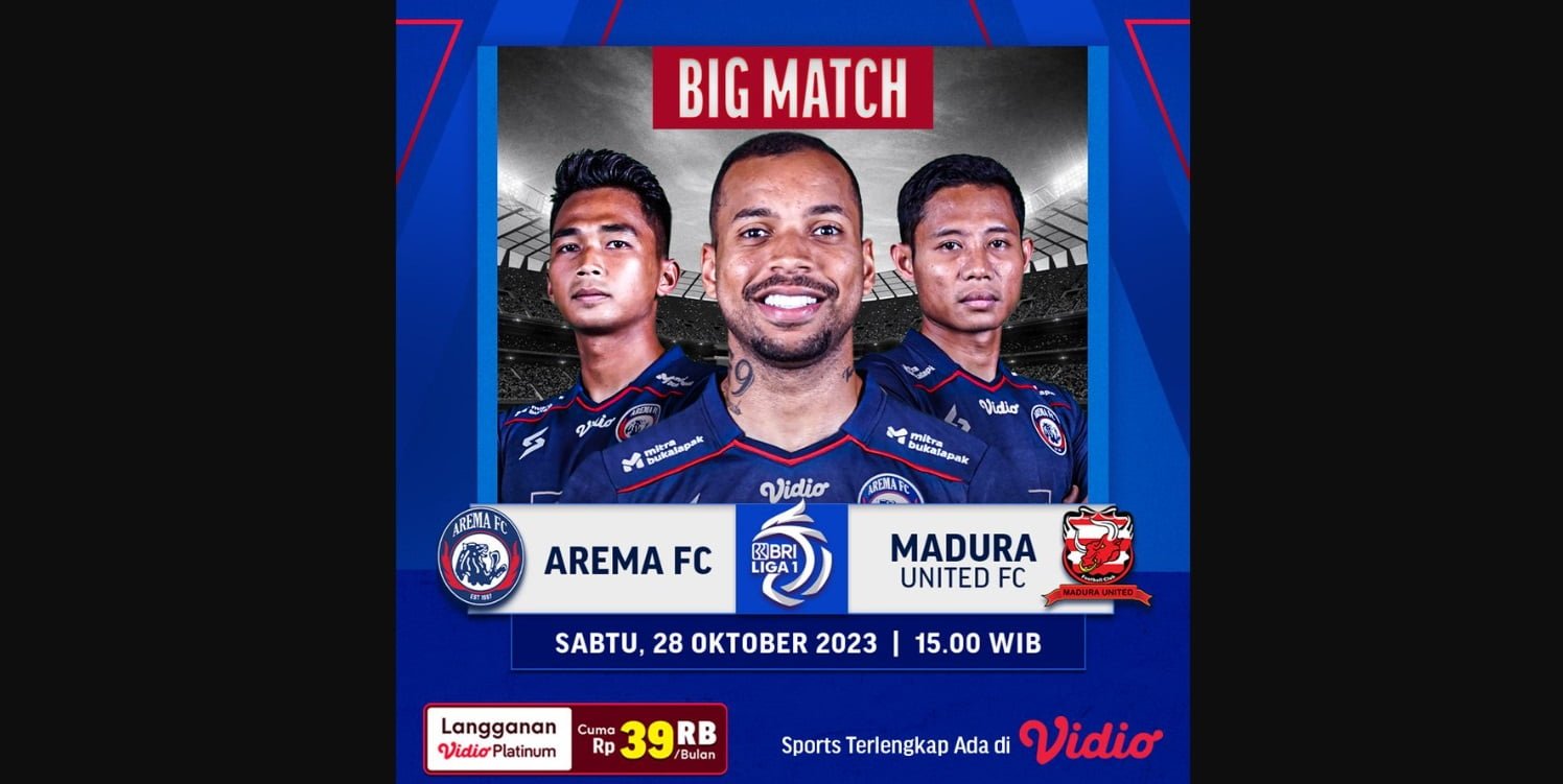 Link Live Streaming Arema Vs Madura United, Derby Jatim BRI Liga 1