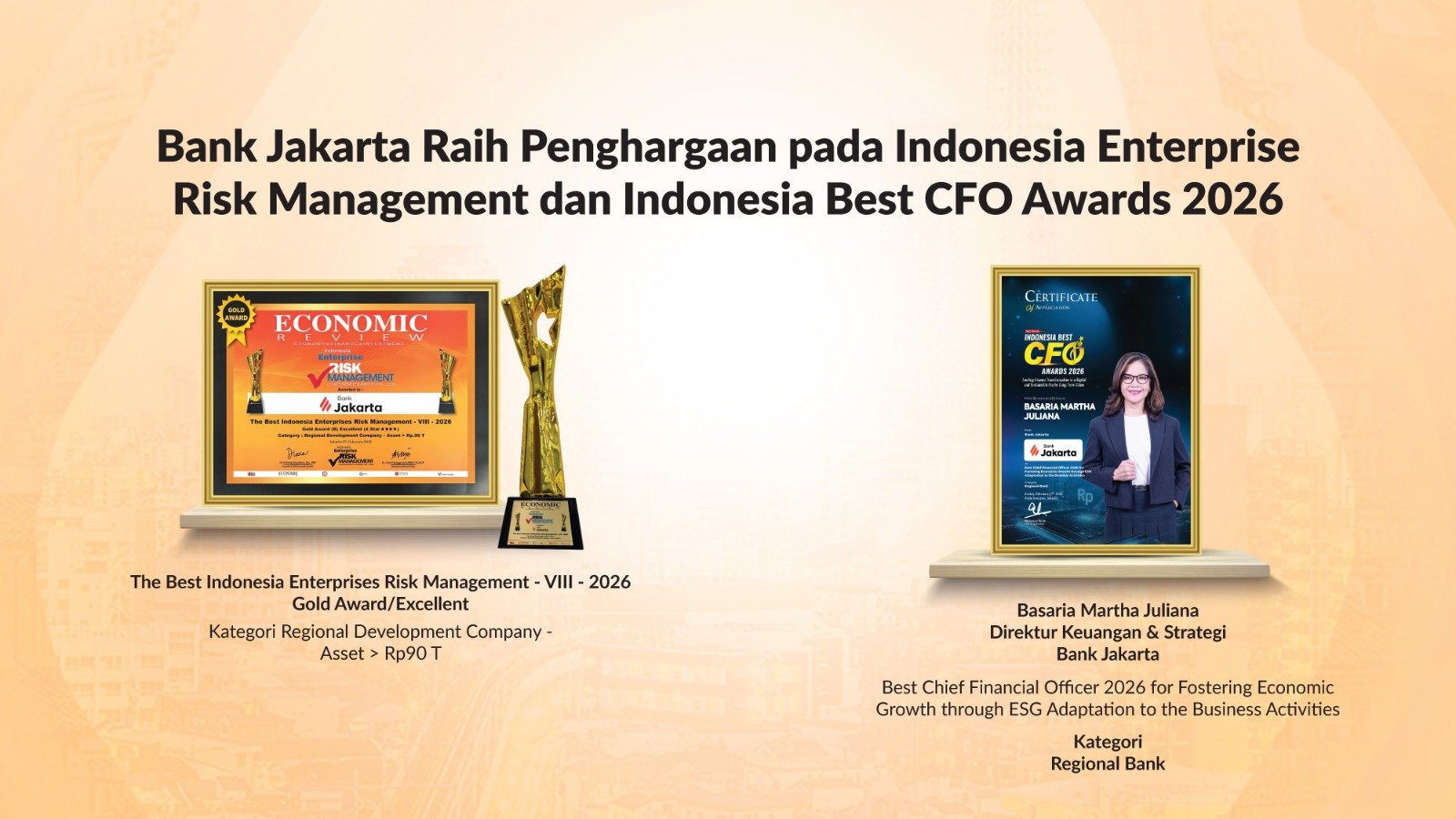 Bank Jakarta Raih Dua Penghargaan
