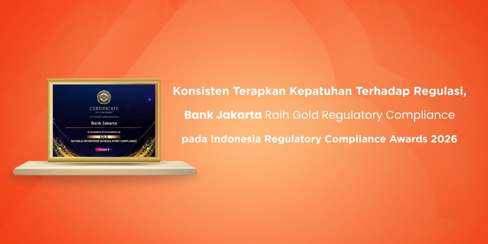 Bank Jakarta Gaet Regulatory Compliance Award