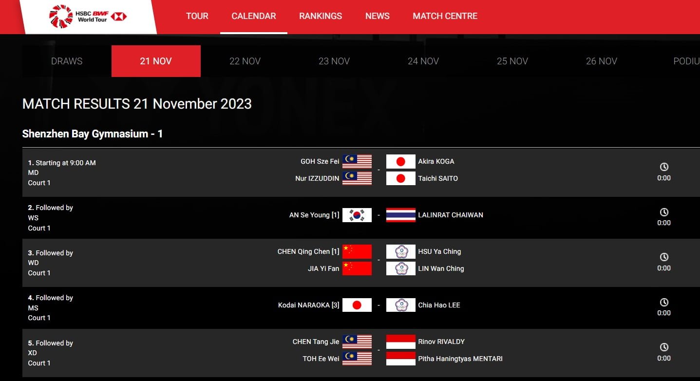Jadwal Babak 32 Besar China Masters 2023, Cek Link Live Streaming