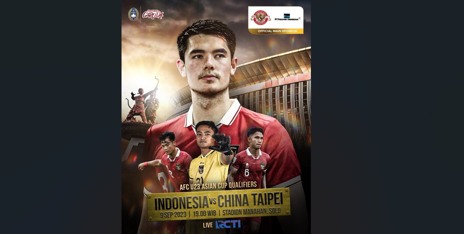 Link Live Streaming Indonesia Vs Taipei, AFC U23 Kualifikasi Asia Malam Ini
