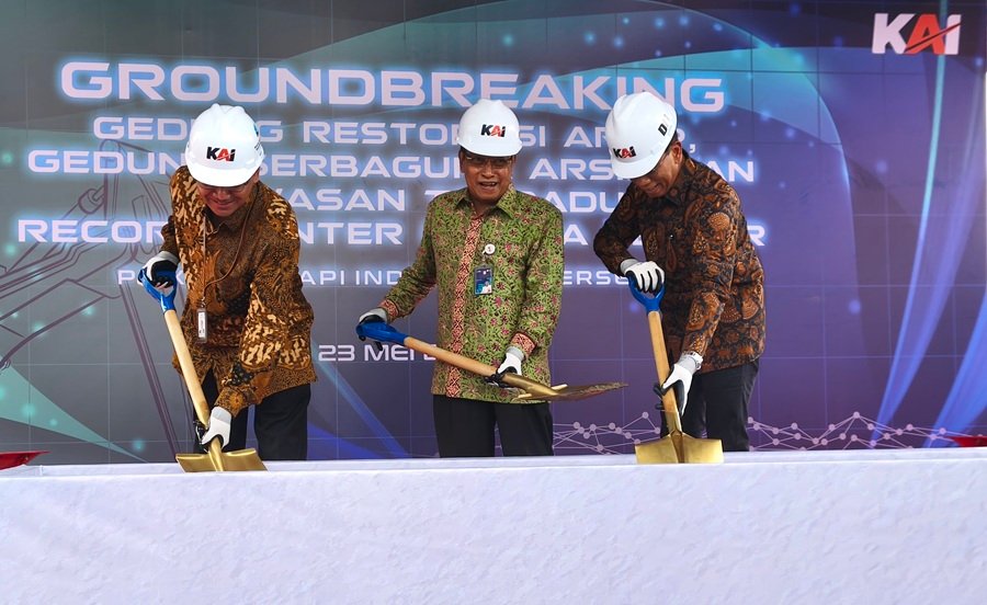 KAI Properti Groundbreaking Gedung Restorasi Arsip