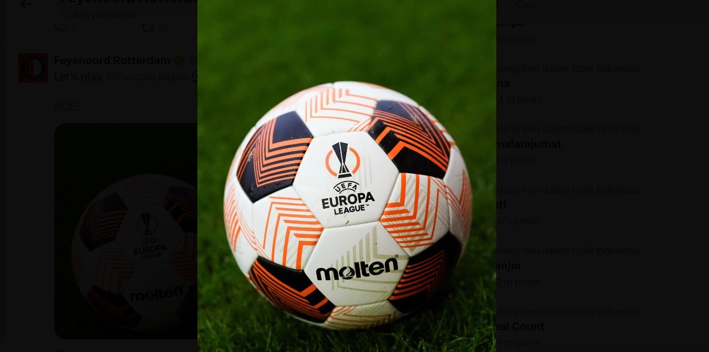 Feyenoord Vs Roma Berlangsung Hari Ini, Cek Link Live Streaming Liga Europa
