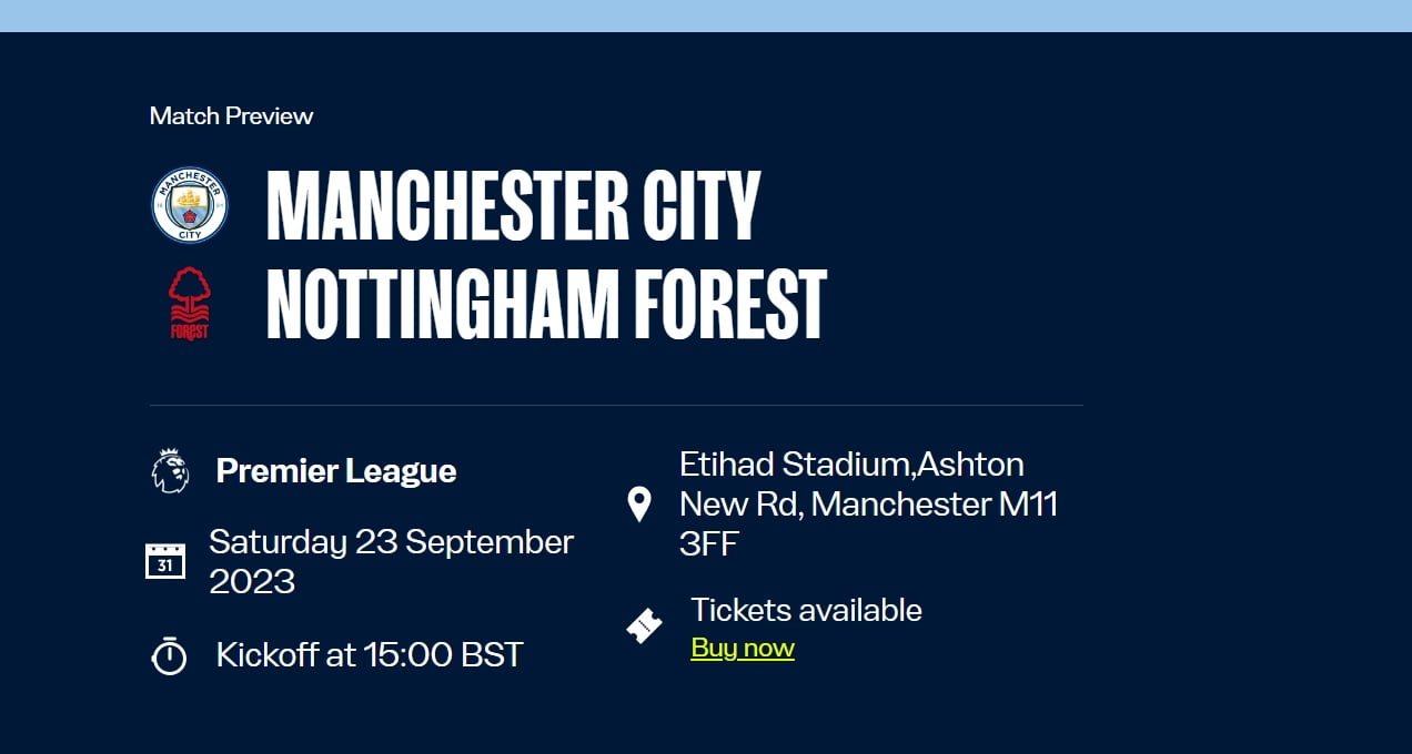 Link Live Streaming Manchester City Vs Nottingham Forest, Liga Inggris: Mancity Dibayangi Cedera