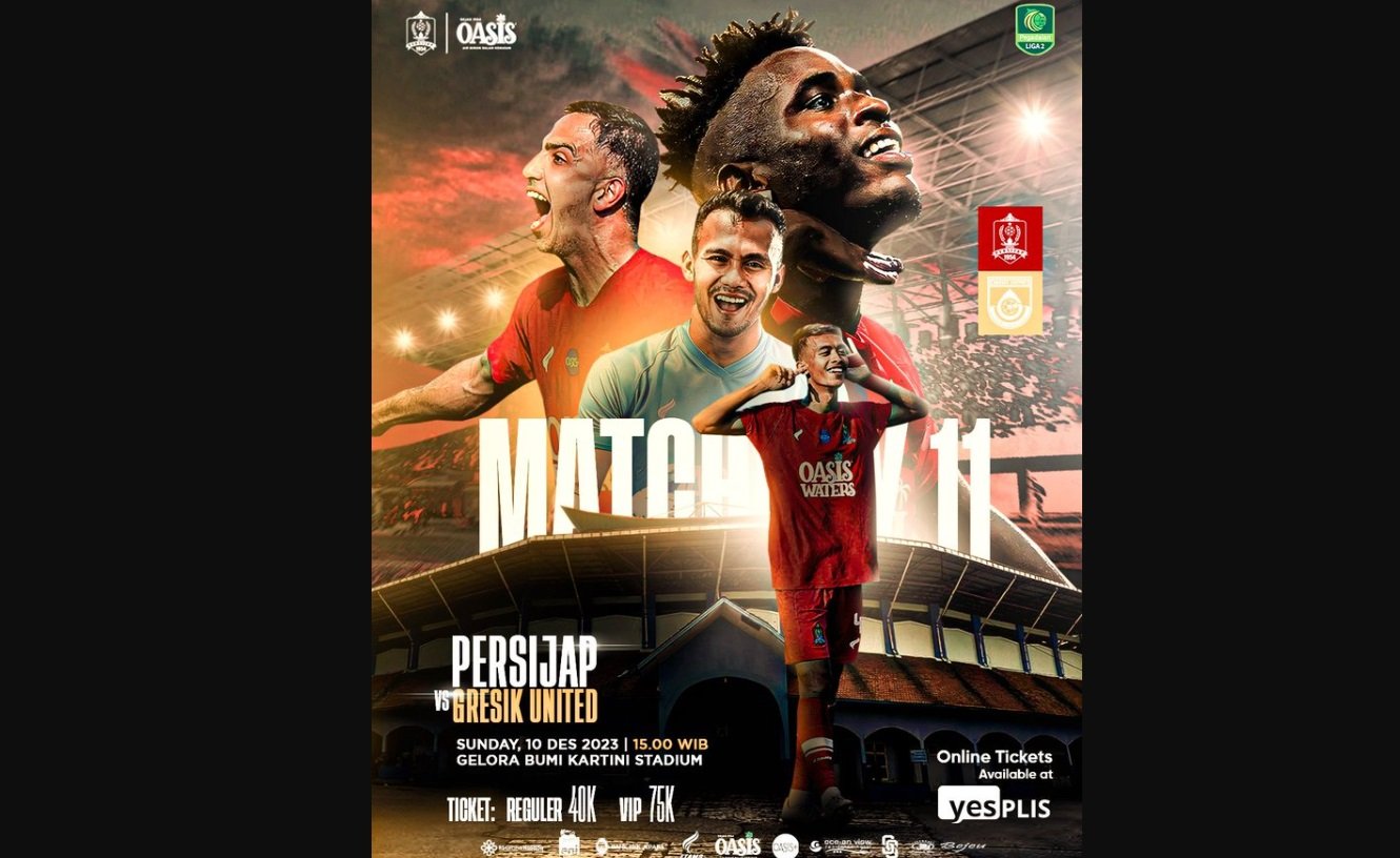 Jadwal dan Link Nonton Pegadaian Liga 2 Hari Ini, Persijap Vs Gresik United