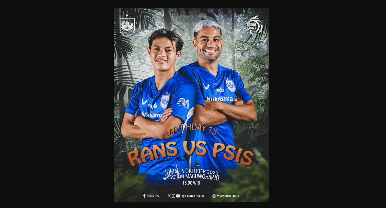 Laga Menjaga Konsistensi, Rans Nusantara FC Vs PSIS Semarang: Link Live Streaming BRI Liga 1