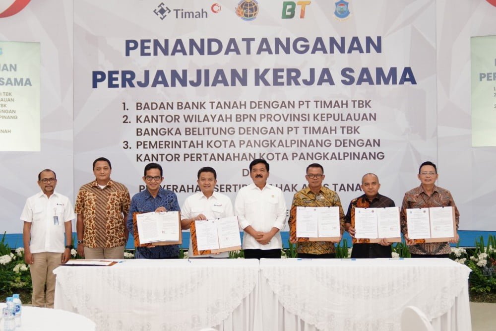 PT Timah Gandeng Badan Bank Tanah untuk Kepastian Hukum Aset Tanah