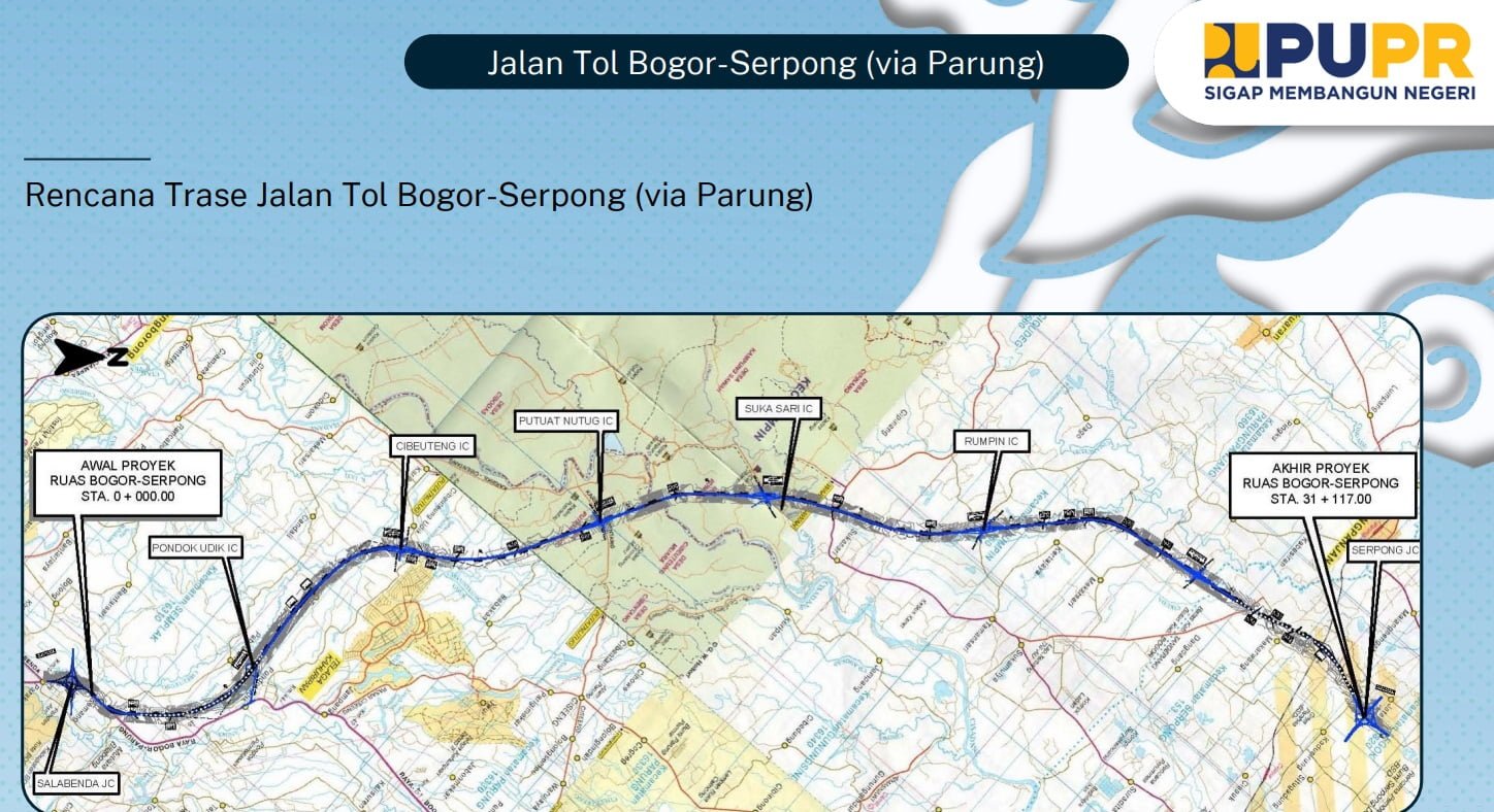Mengintip Pembangunan Jalan Tol Bogor Serpong via Parung